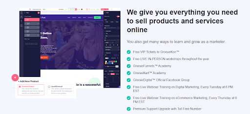 Groovefunnels Marketing support