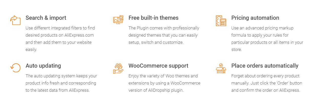 features of alidropship