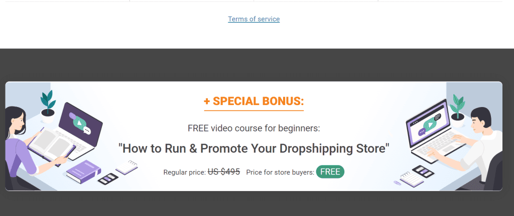 Alidropship Bonus Offer