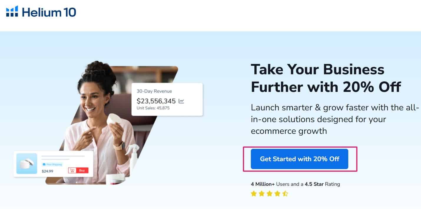 Click Get Started With 20% Off
