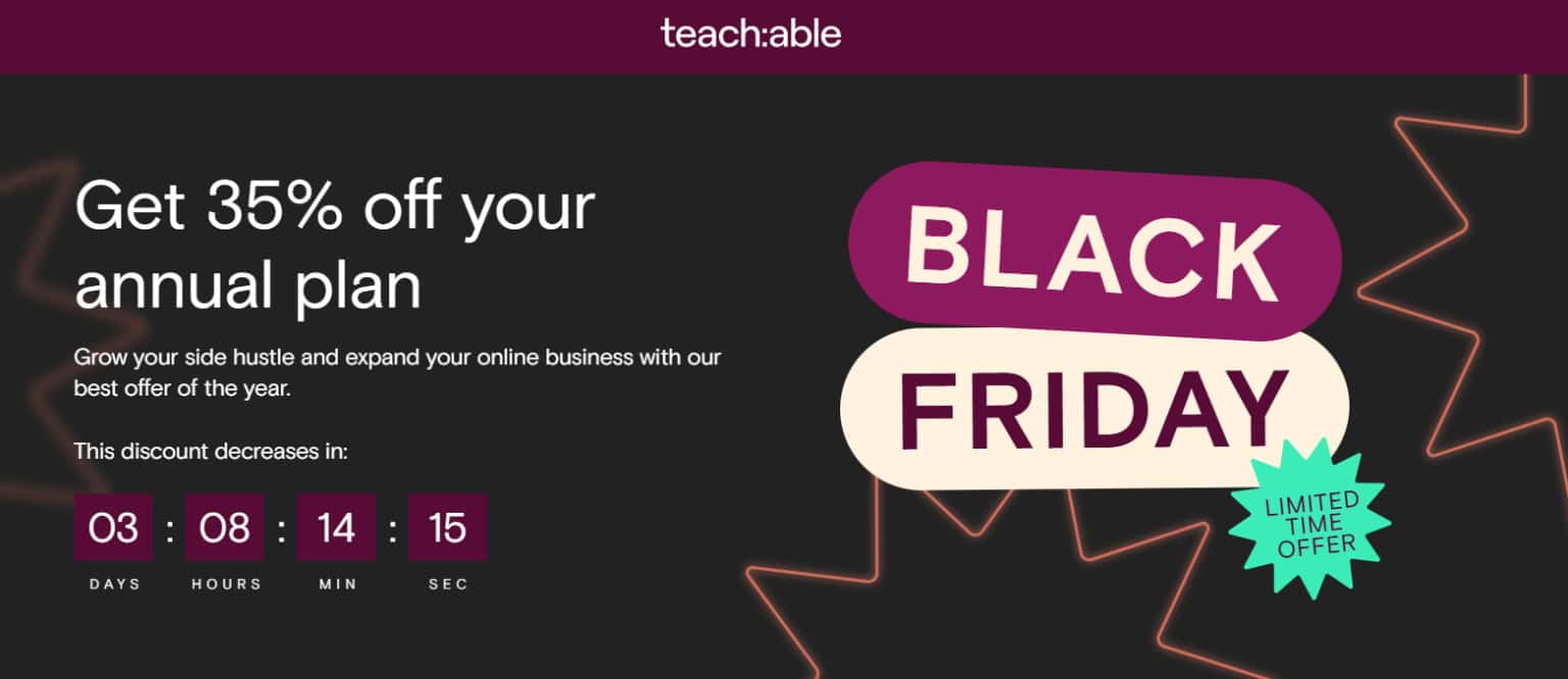 Teachable Black Friday Sale