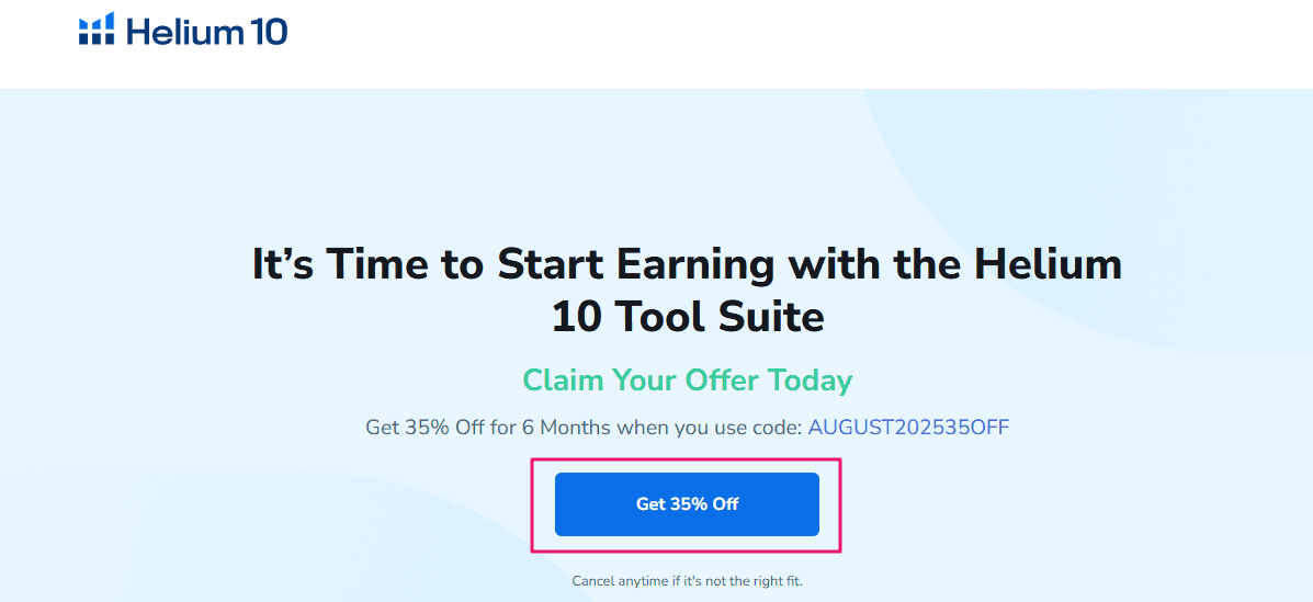 Click on Get 35% Off