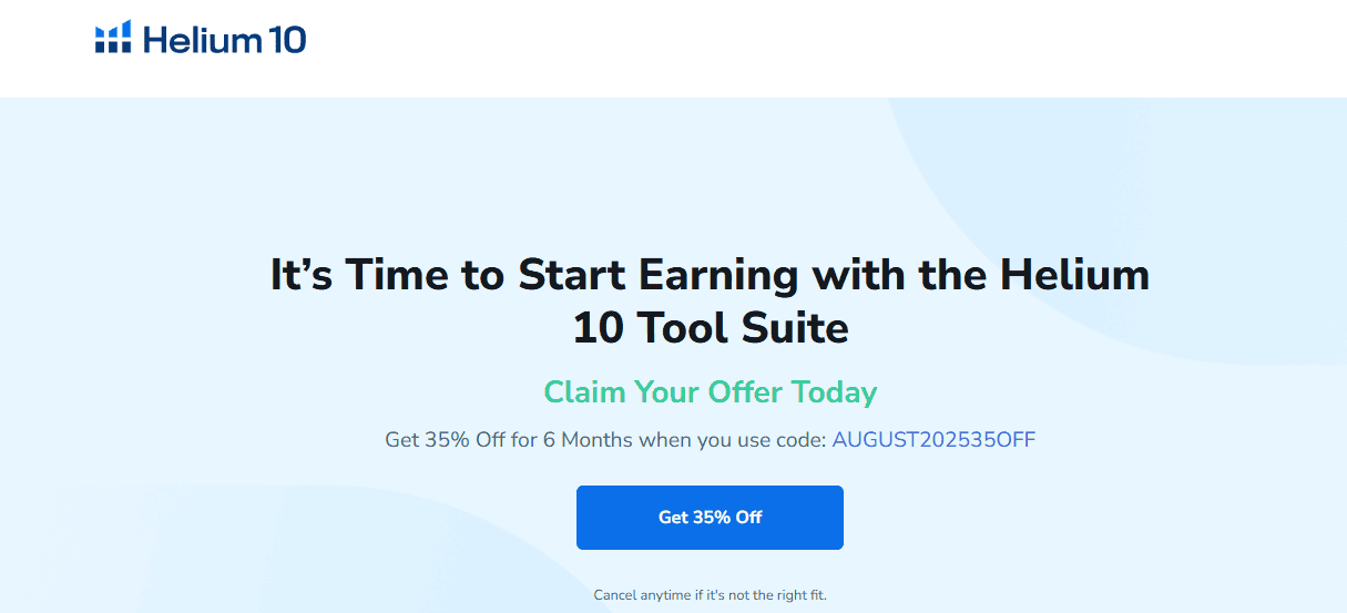 Helium 10 Coupons Page