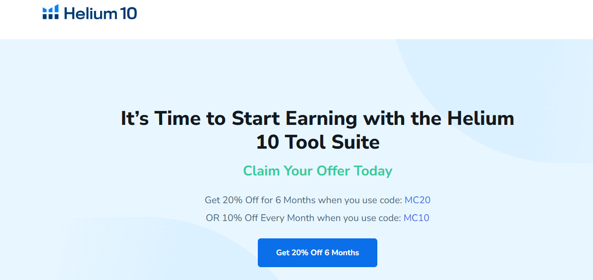 Helium 10 Coupons Page